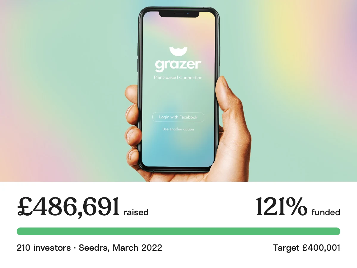 The Seedrs raise: £486,691 from 210 investors, 121% of a £400,001 target
