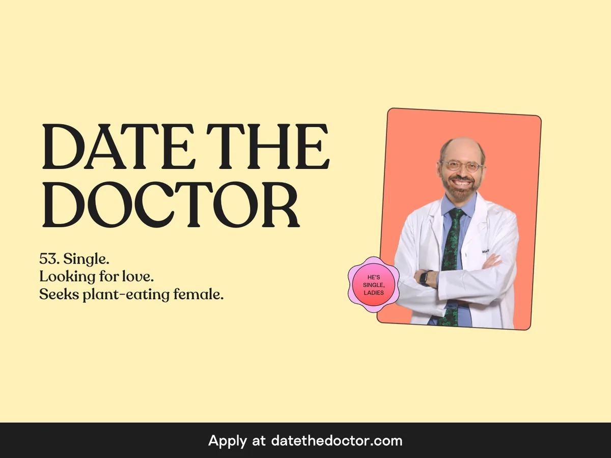 Date the Doctor: Dr Michael Greger, 53, single and looking for love